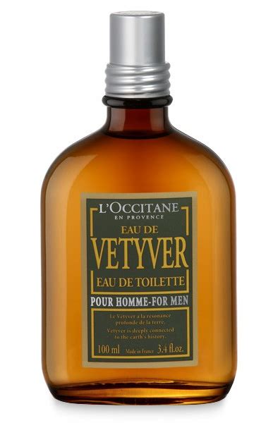 Eau de Vétyver L'Occitane en Provence for men.